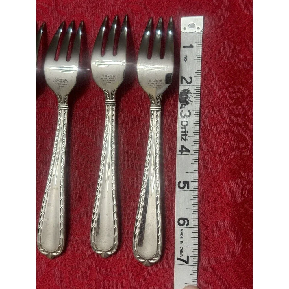 5 Hampton NOBILITY 3 Tine Salad Forks 7 1/8